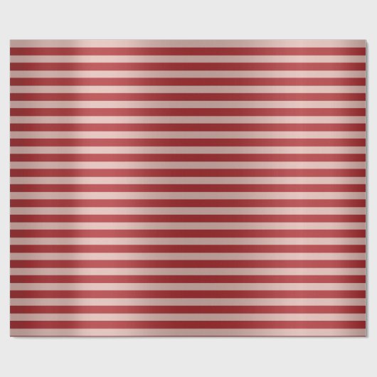 Strepen Lijnen Red Rose Gold Blush Minimal Bourgog Cadeaupapier (Vlak)