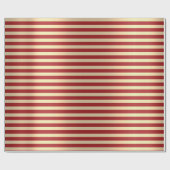 Strepen Lijnen Rood Wit Saint Tropes Minimaal Cadeaupapier (Vlak)