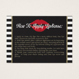 Strepen - Lippen - Goud - Hoe aan te brengen - Tip Visitekaartjes