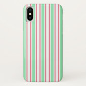 strepen met gemint groen, roze en wit snoep Case-Mate iPhone case (Achterkant)