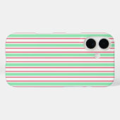 strepen met gemint groen, roze en wit snoep Case-Mate iPhone case (Achterkant (horizontaal))
