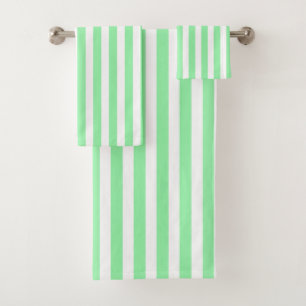 strepen met groene en witte snoep bad handdoek