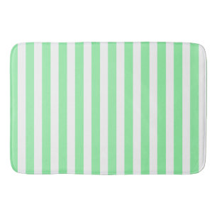 strepen met groene en witte snoep badmat