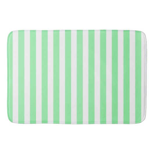 strepen met groene en witte snoep badmat (Voorkant)