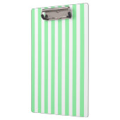 strepen met groene en witte snoep klembord (Links)