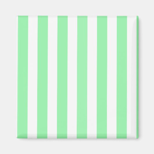 strepen met groene en witte snoep magneet (Voorkant)