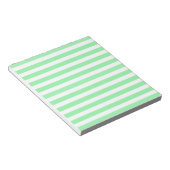 strepen met groene en witte snoep notitieblok (Schuin)