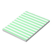 strepen met groene en witte snoep notitieblok (Linkerzijde)