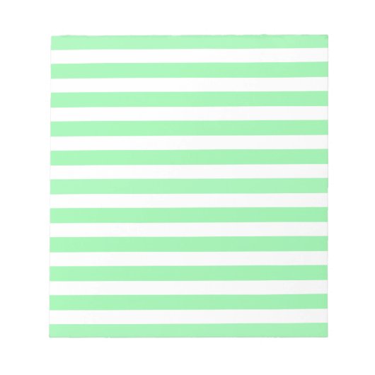 strepen met groene en witte snoep notitieblok (Voorkant)
