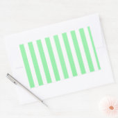 strepen met groene en witte snoep rechthoekige sticker (Envelop)