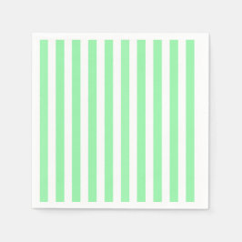 strepen met groene en witte snoep servet