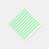 strepen met groene en witte snoep servet (Hoek)