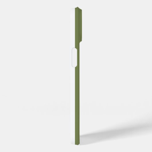 strepen met olijfgroen en wit snoep Case-Mate iPhone case (Achterkant / Rechts)