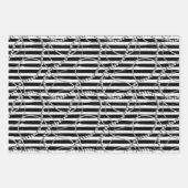  strepen met parels en kettingen inpakpapier vel (Voorkant 2)