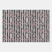  strepen met parels en kettingen inpakpapier vel (Voorkant)