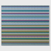Strepen Met Patroon  Cadeaupapier (Vlak)
