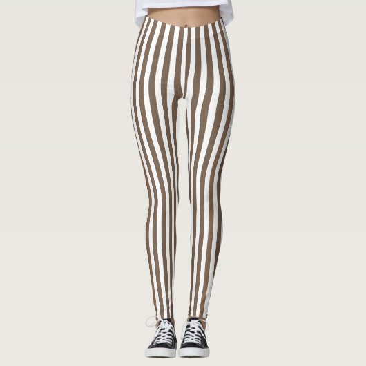strepen met witte snoep leggings (Voorkant)