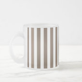 strepen met witte snoep matglas koffiemok (Links)