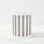 strepen met witte snoep matglas koffiemok (Center)