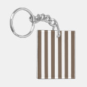 strepen met witte snoep sleutelhanger (Voorkant Links)
