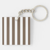strepen met witte snoep sleutelhanger (Achterkant)