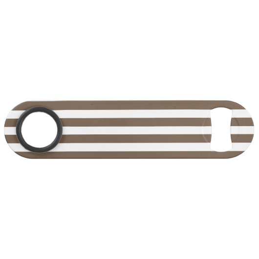 strepen met witte snoep speed flessenopener (Achterkant Horizontaal)