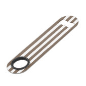 strepen met witte snoep speed flessenopener (Achterkant Gekanteld)