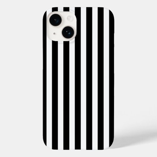 strepen met zwart-wit snoep Case-Mate iPhone case (Achterkant)
