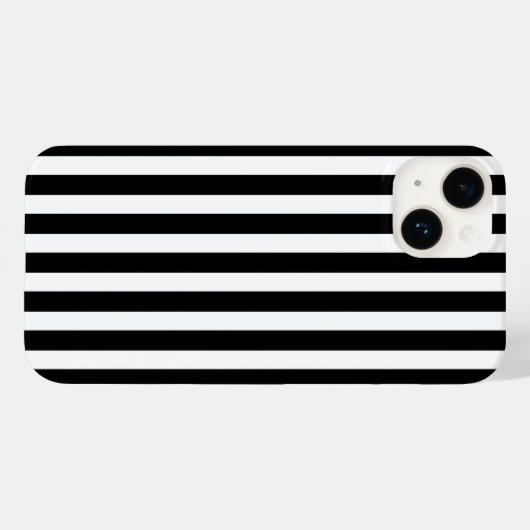 strepen met zwart-wit snoep Case-Mate iPhone case (Achterkant (horizontaal))