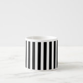 strepen met zwart-wit snoep espresso kop (Voorkant)