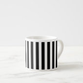 strepen met zwart-wit snoep espresso kop (Voorkant rechts)