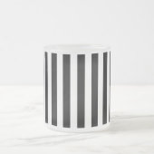 strepen met zwart-wit snoep matglas koffiemok (Center)