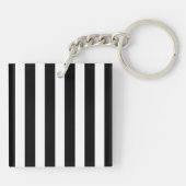 strepen met zwart-wit snoep sleutelhanger (Achterkant)