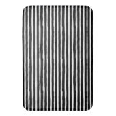 strepen met zwarte en witte handgetekende waterver badmat (Voorkant Verticaal)