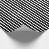 strepen met zwarte en witte handgetekende waterver cadeaupapier (Hoek)