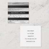 Strepen | Modern | Fotograaf Vierkante Visitekaartje (Voorkant / Achterkant)