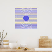 Strepen Moderne abstracte kunst Poster (Keuken)