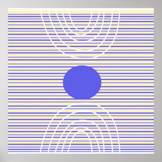 Strepen Moderne abstracte kunst Poster (Voorkant)