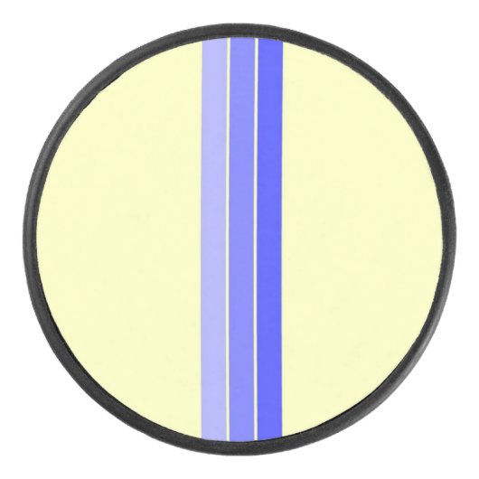 Strepen Moderne kunst Hockey Puck (Voorkant)