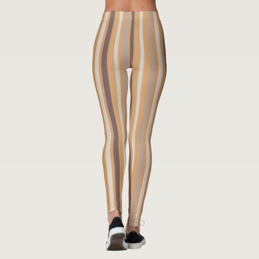 Strepen Naadloze Patroon Leggings (Achterkant)