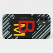 strepen om naam toe te voegen Case-Mate iPhone case (Achterkant (horizontaal))