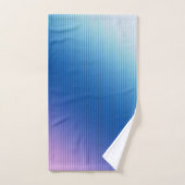 strepen, ombre, roze gradiënt bad handdoek (Handdoek)