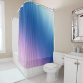 strepen, ombre, roze gradiënt douchegordijn (In situ)