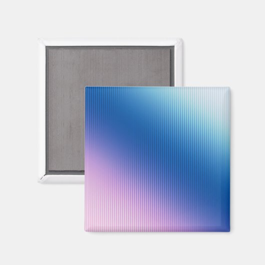 strepen, ombre, roze gradiënt magneet (Voorkant / Achterkant)