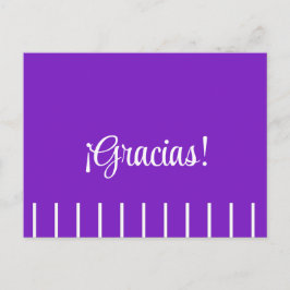 Strepen op Spaanse Dank Je Kaart