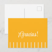 Strepen op Spaanse Dank Je Wel Ansichtkaart Briefkaart (Voorkant / Achterkant)