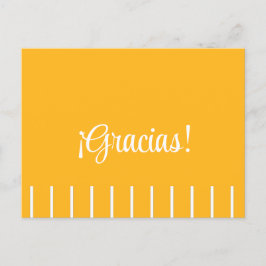 Strepen op Spaanse Dankjewelansichtkaart Briefkaart