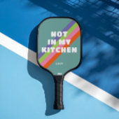 strepen op stoffig blauw niet in mijn keuken pickleball paddle