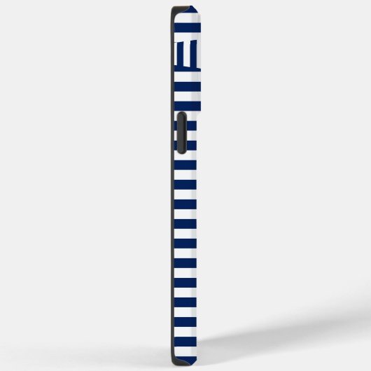 Strepen op Strepen in Blauw en Wit Case-Mate iPhone Case (Achterkant / Rechts)