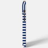 Strepen op Strepen in Blauw en Wit Case-Mate iPhone Case (Achterkant / Links)